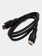 Кабель HDMI-HDMI Harper DCHM-371, 4K Ultra HD, медь, черный, 1 метр