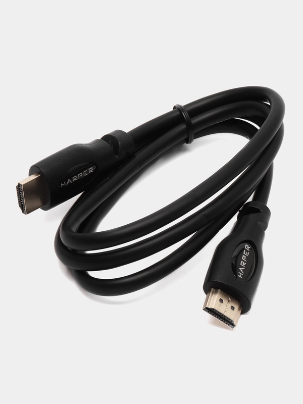 Кабель HDMI-HDMI Harper DCHM-371, 4K Ultra HD, медь, черный, 1 метр