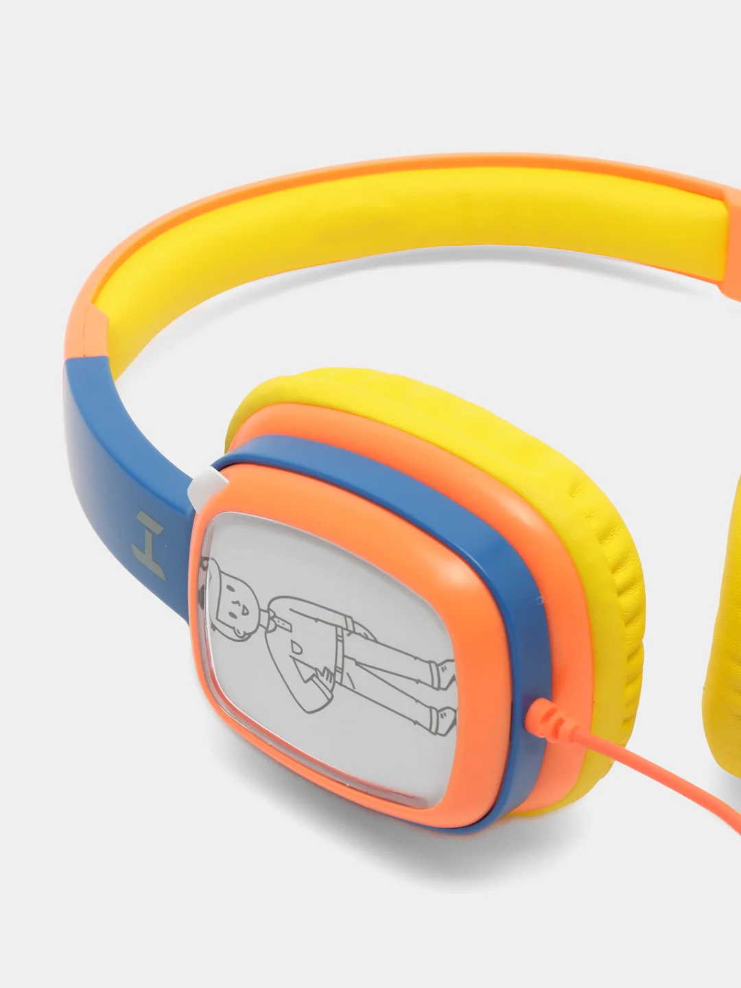 Желтый наушники проводные Harper Kids HN-302, для компьютера, детские