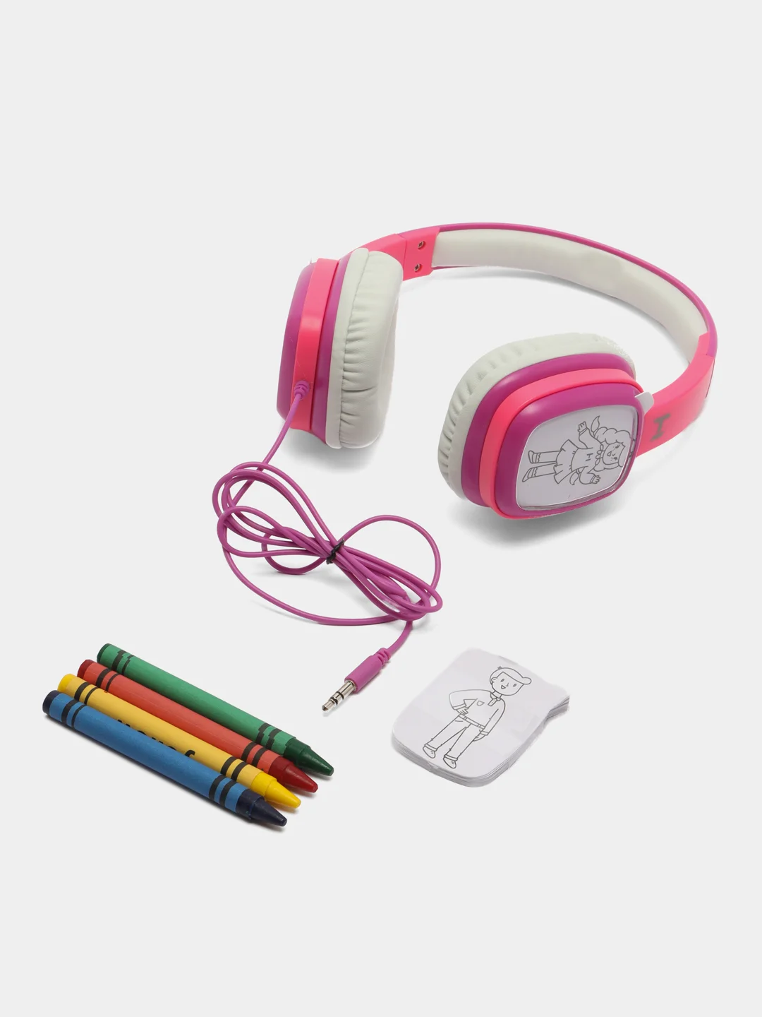 Розовый наушники проводные Harper Kids HN-302, для компьютера, детские