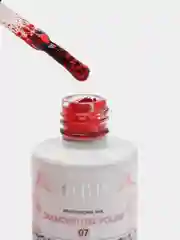 Красный гель-лак для ногтей, с блестками, блестки-шестигранники, OBP Diamond