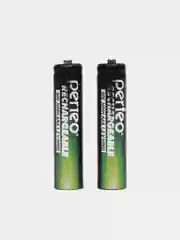 Аккумуляторы ААА Perfeo, 600 mah, 2 шт, мизинчиковые аккумуляторные батарейки, Ni-MH