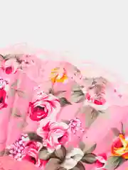 Розовый веер с кольцом