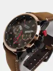 Песочный хаки мужские наручные часы Megir ML2085G, с хронографом, в подарочной упаковке