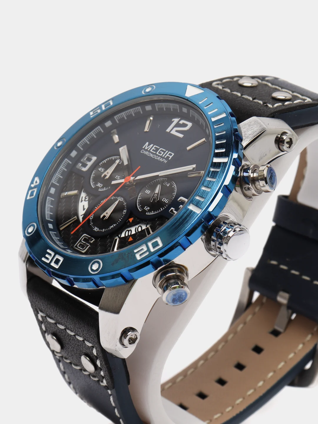 Морской мужские наручные часы Megir ML2084G, с хронографом, в подарочной упаковке