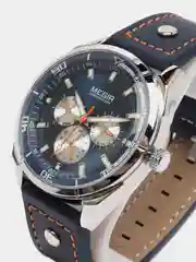 Синий мужские наручные часы Megir ML2072G, с хронографом, в подарочной упаковке