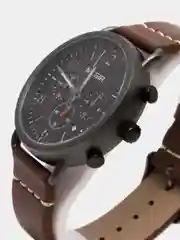 Коричневый мужские наручные часы Megir ML2158G, с хронографом, в подарочной упаковке