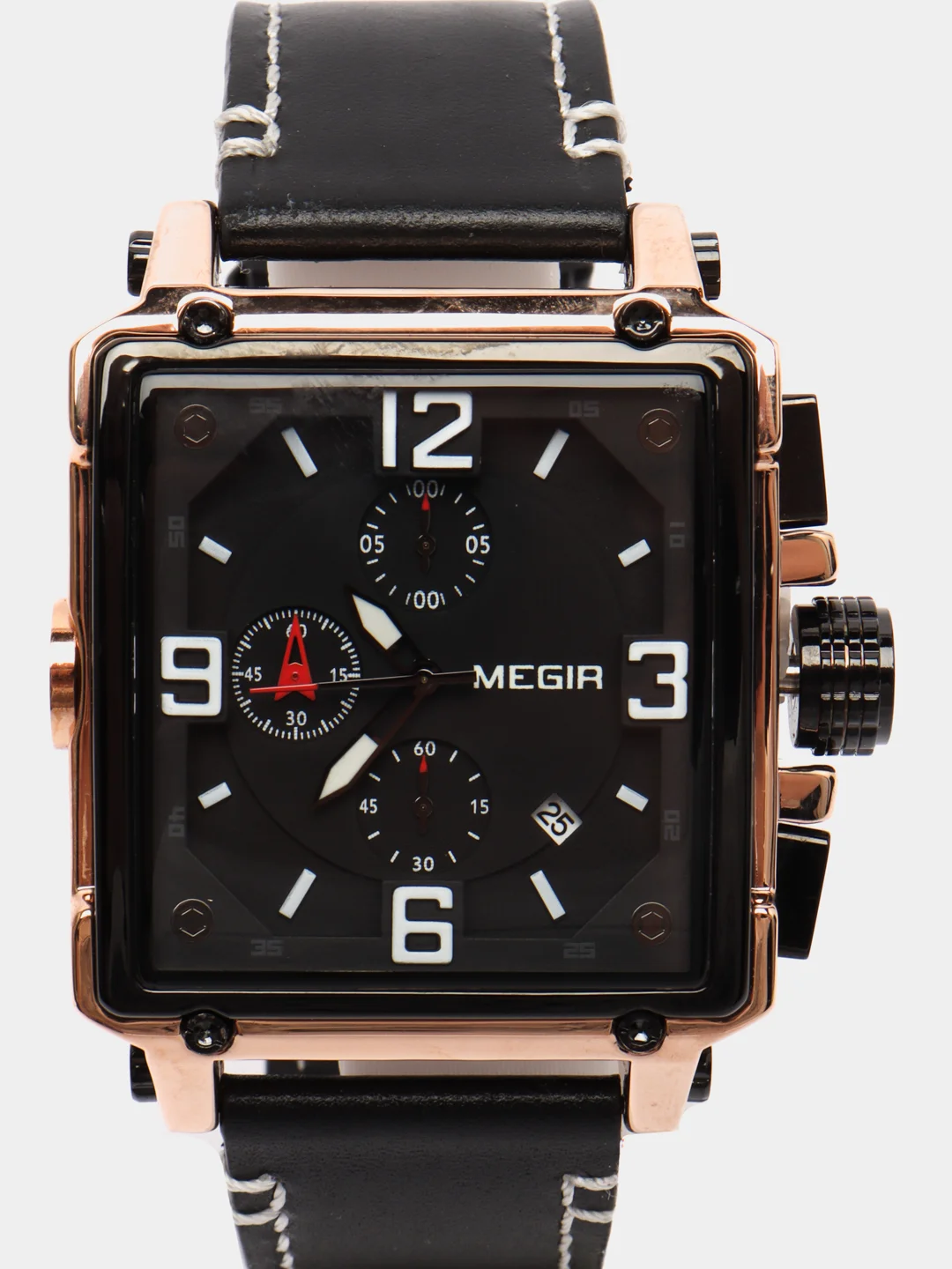 Бронзовый мужские наручные часы Megir ML2061G с хронографом, в подарочной упаковке