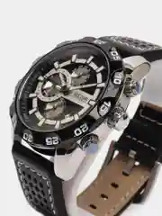 Черный мужские наручные часы Megir ML2096G, с хронографом, в подарочной упаковке