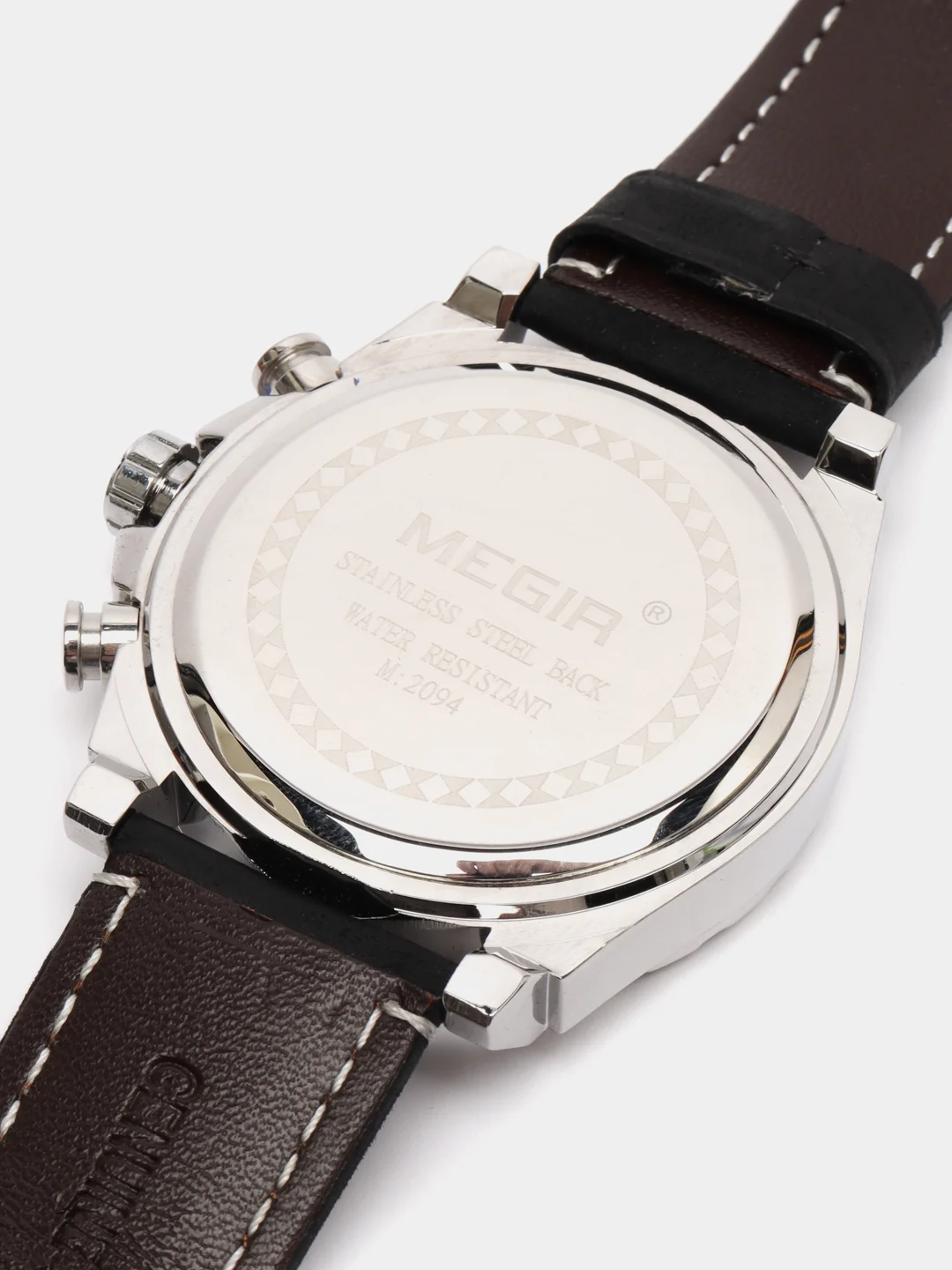 Черный мужские наручные часы Megir ML2094G, с хронографом, в подарочной упаковке