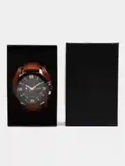 Коричневый мужские наручные часы Megir ML2099G, с хронографом, в подарочной упаковке