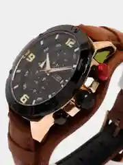 Коричневый мужские наручные часы Megir ML2099G, с хронографом, в подарочной упаковке