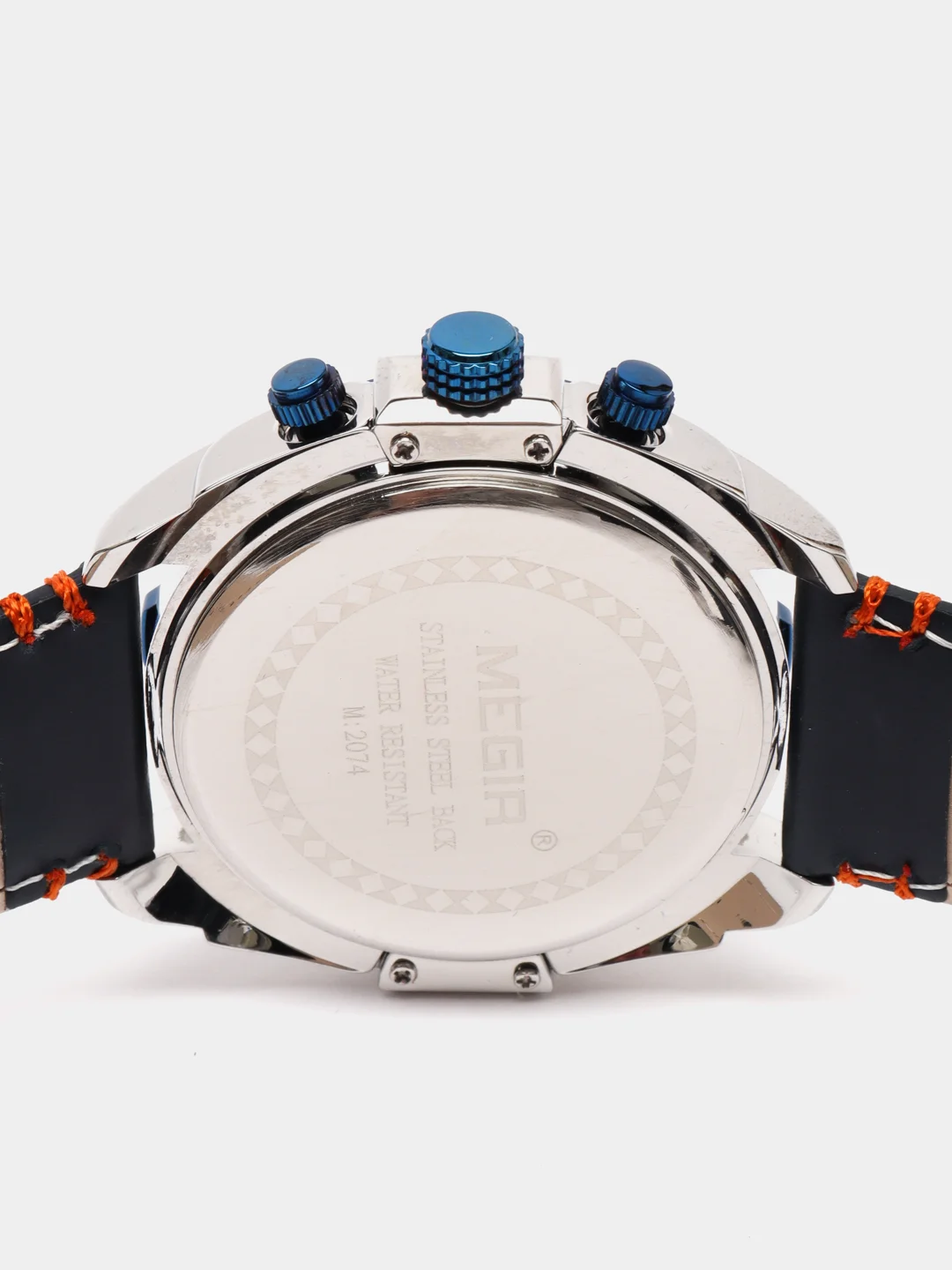 Синий мужские наручные часы Megir ML2074G, с хронографом, в подарочной упаковке