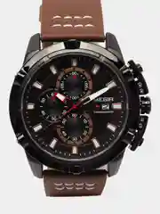 Хаки мужские наручные часы Megir ML2062G с хронографом, в подарочной упаковке