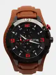 Коричневый мужские наручные часы Megir ML2099G, с хронографом, в подарочной упаковке
