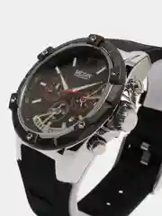 Серебряный мужские наручные часы Megir MN2083G с хронографом, в подарочной упаковке