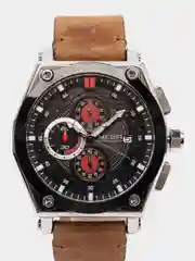 Красный мужские наручные часы Megir ML2098G, с хронографом, в подарочной упаковке