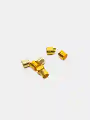 Золотой кримпы зажимные для создания украшений из бусин и бисера