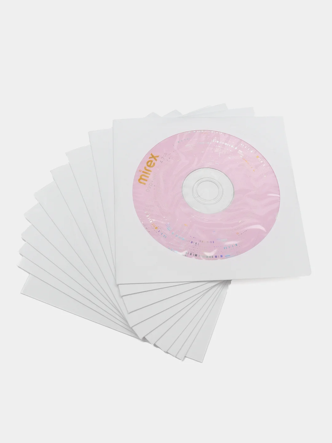 Диск Mirex DVD+RW 4.7GB 4x конверт UL130022A4C, 10 штук
