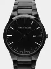 Черный мужские наручные часы Hannah Martin HM32, с календарём, в подарочной упаковке