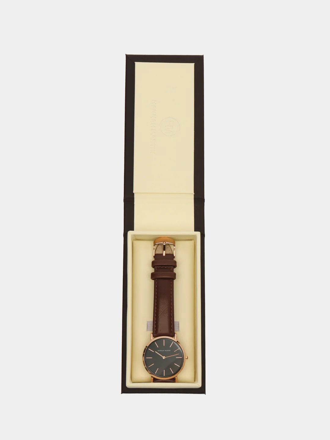 Коричневый мужские наручные часы Hannah Martin HMa0118, в подарочной упаковке
