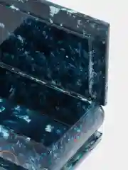 Голубой шкатулка для хранения ювелирных украшений