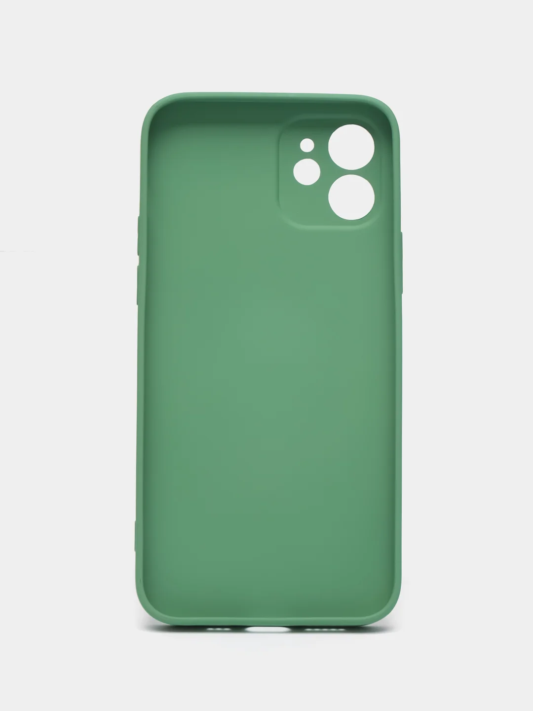 Зелёный хаки чехол для iPhone, силиконовый, со стеклянной панелью