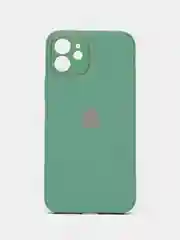 Зелёный хаки чехол для iPhone, силиконовый, со стеклянной панелью