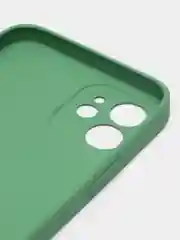 Зелёный хаки чехол для iPhone, силиконовый, со стеклянной панелью