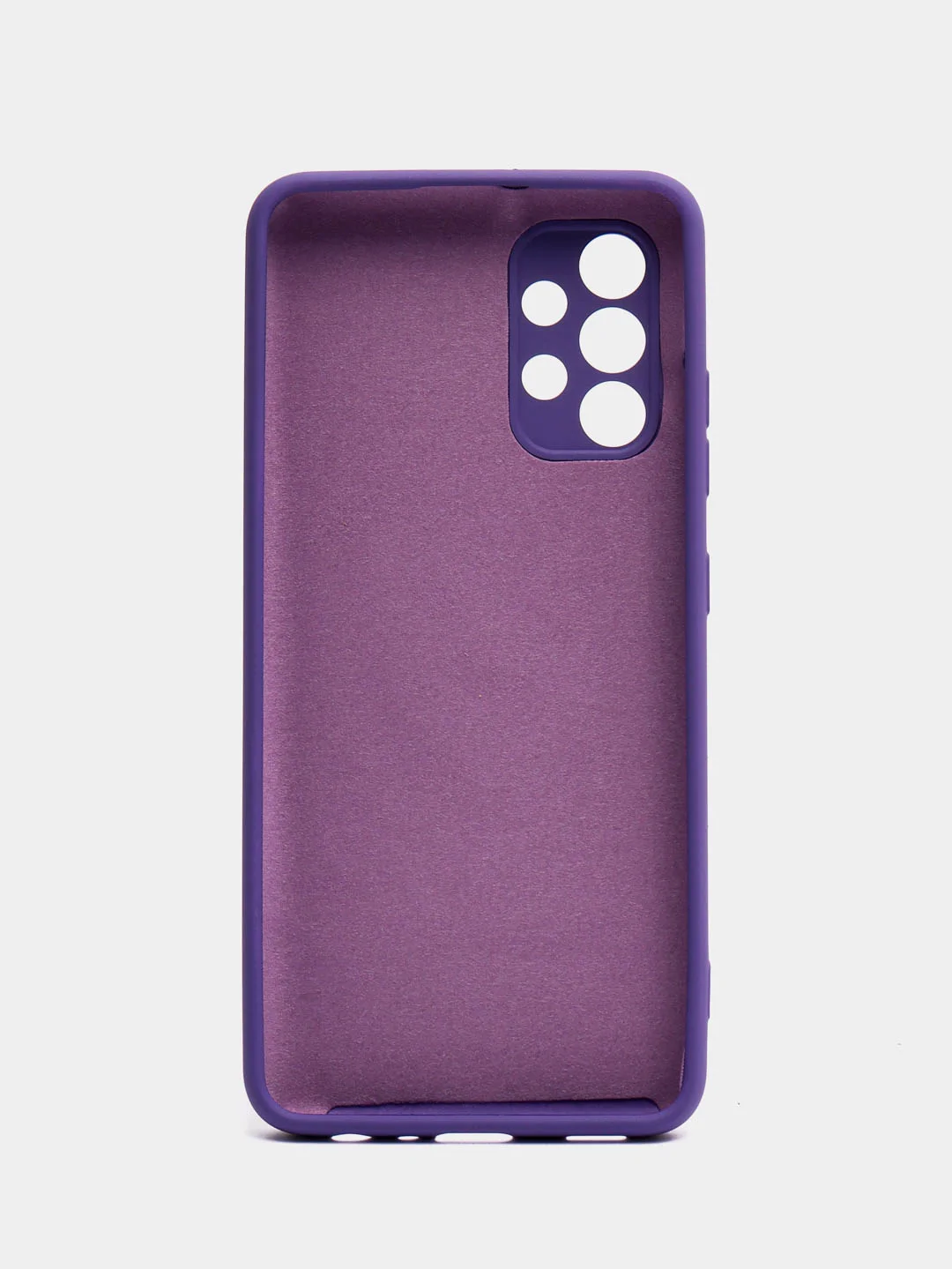 Фиолетовый чехол для Samsung S21FE, A23, A12, A33, A31, A32, A03 M32 4G, с защитой камеры и бортами