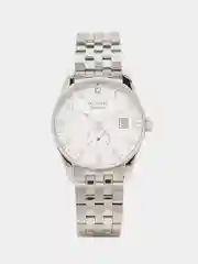 Серебряный мужские наручные часы Ochstin 6005C с металлическим браслетом и календарём