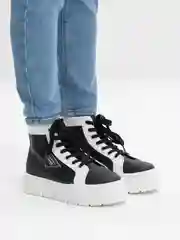 Черный женские кеды высокие