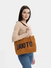 Терракотовый женская объемная сумка, с надписью