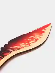 Алый деревянный нож Кукри / игрушечное оружие / Древнее серебро, Арес, Пророк, Созвездие, Сила