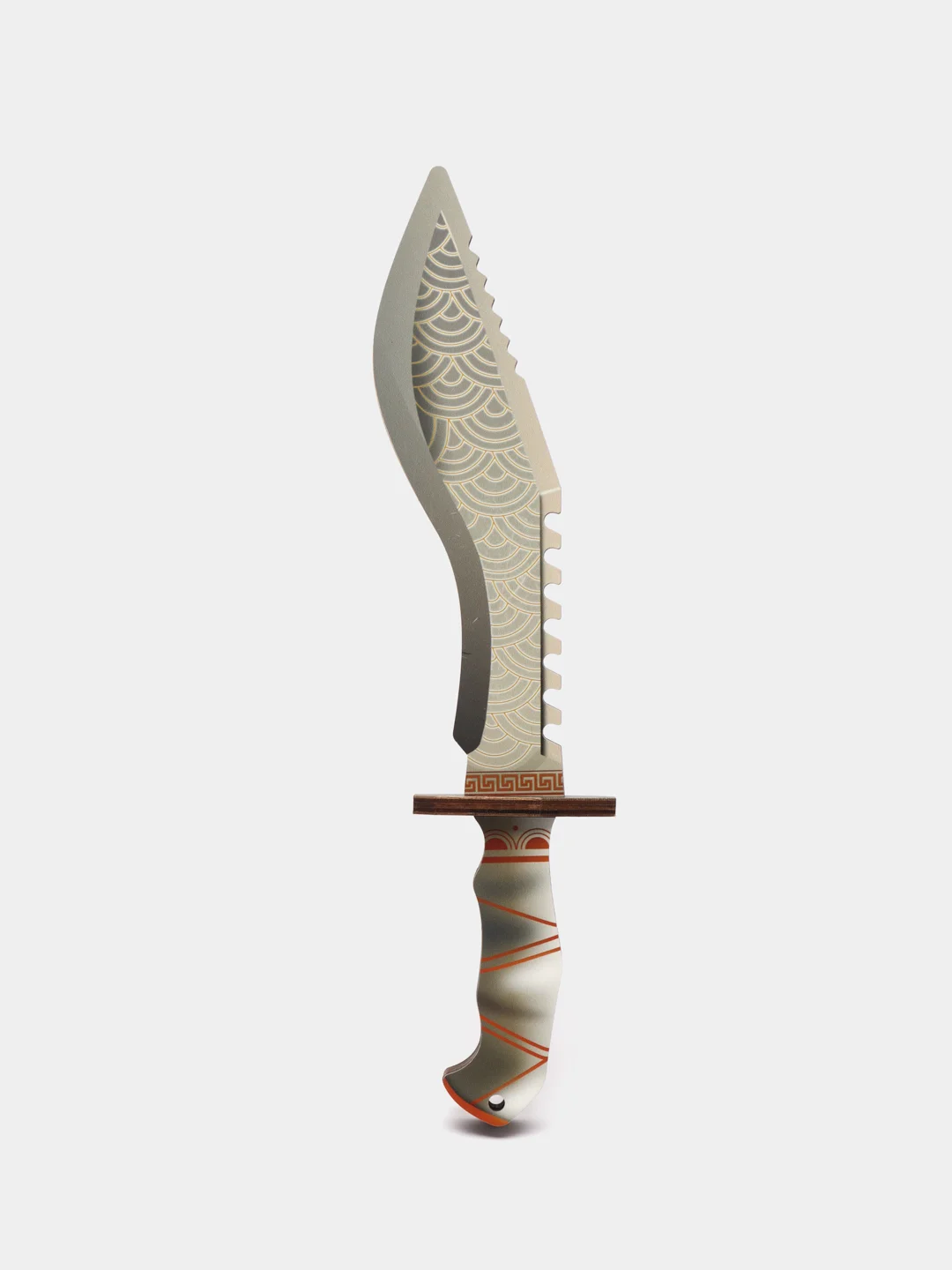 Серебряный деревянный нож Кукри / игрушечное оружие / Древнее серебро, Арес, Пророк, Созвездие, Сила