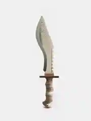 Серебряный деревянный нож Кукри / игрушечное оружие / Древнее серебро, Арес, Пророк, Созвездие, Сила