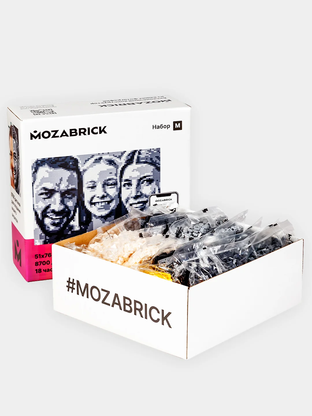 Фото-конструктор Mozabrick размер M, 51х76 см, 8747 деталей