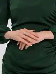Розовый кольцо с цветком магнолии Эды Йылдыз