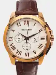 Коричневый мужские наручные часы Ochstin 6059B с хронографом в подарочной упаковке