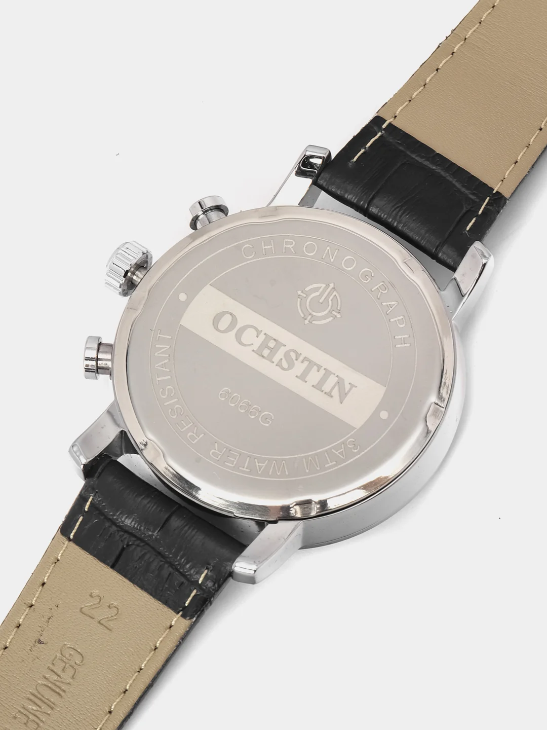 Серый мужские наручные часы Ochstin 6066A с хронографом в подарочной упаковке