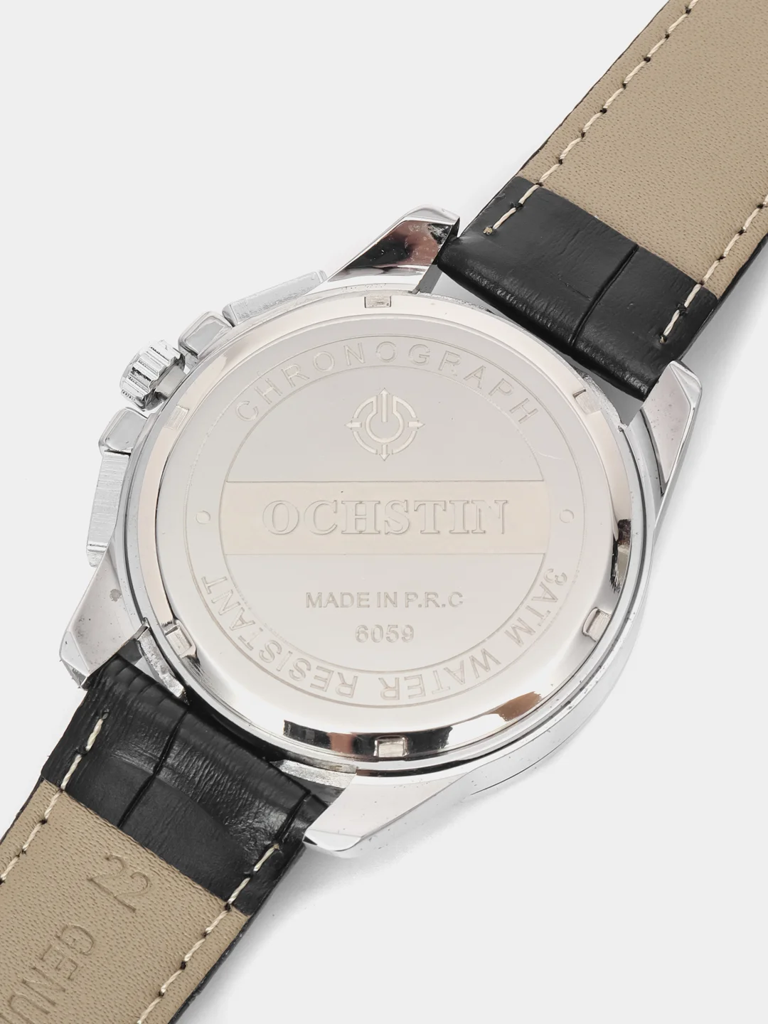 Серебряный мужские наручные часы Ochstin 6059B с хронографом в подарочной упаковке