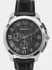 Серебряный мужские наручные часы Ochstin 6059B с хронографом в подарочной упаковке