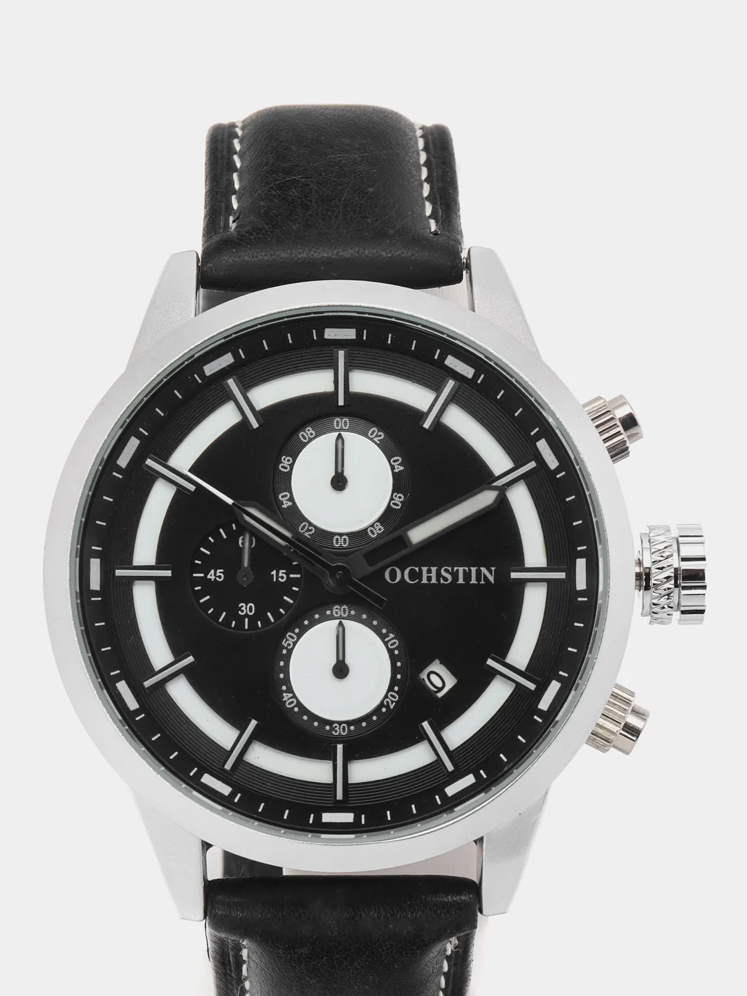 Серебряный мужские наручные часы Ochstin 6049B в подарочной упаковке
