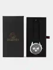 Черный мужские наручные часы Ochstin 6116A с хронографом в подарочной упаковке