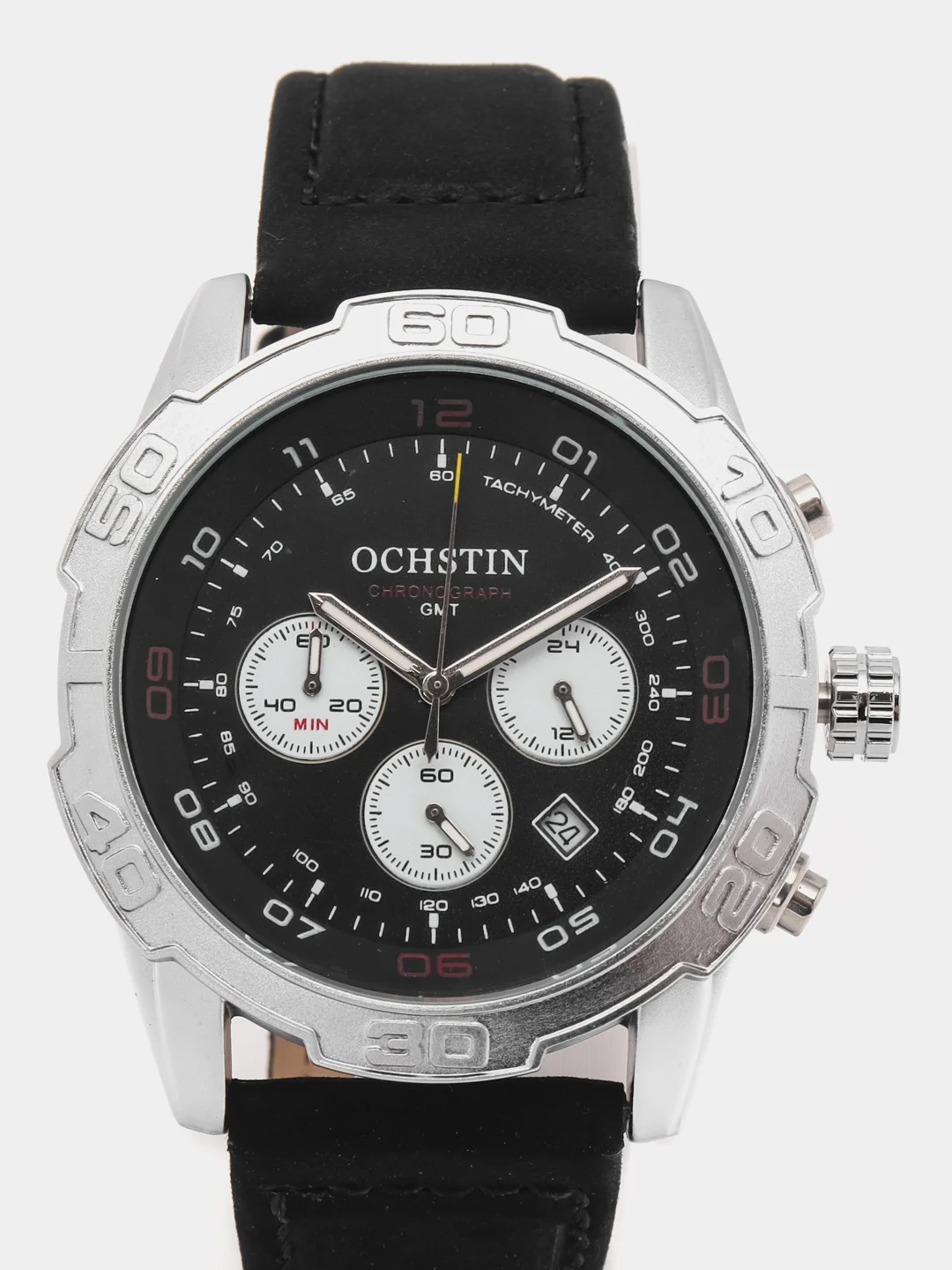 Черный мужские наручные часы Ochstin 6116A с хронографом в подарочной упаковке