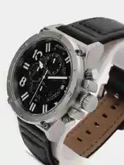 Черный мужские наручные часы Ochstin 6122A с хронографом в подарочной упаковке
