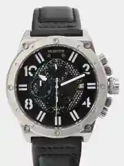 Черный мужские наручные часы Ochstin 6122A с хронографом в подарочной упаковке