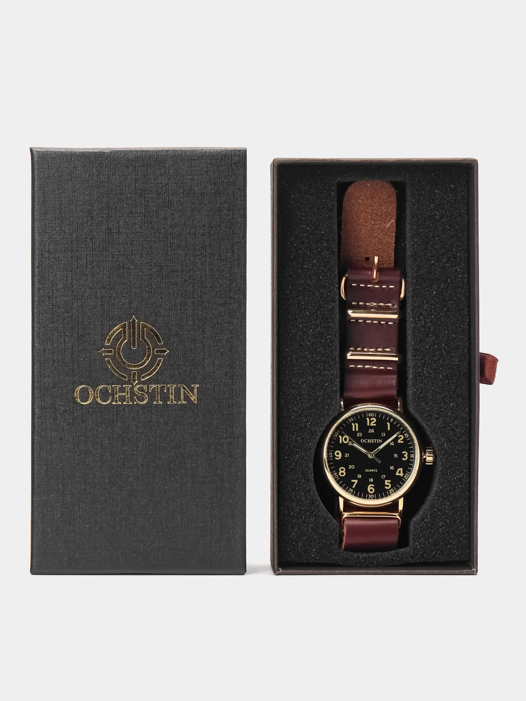 Медный мужские наручные часы Ochstin 6081B в подарочной упаковке