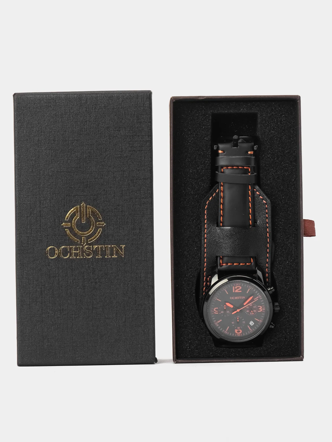 Красный мужские наручные часы Ochstin 7230 с хронографом в подарочной упаковке