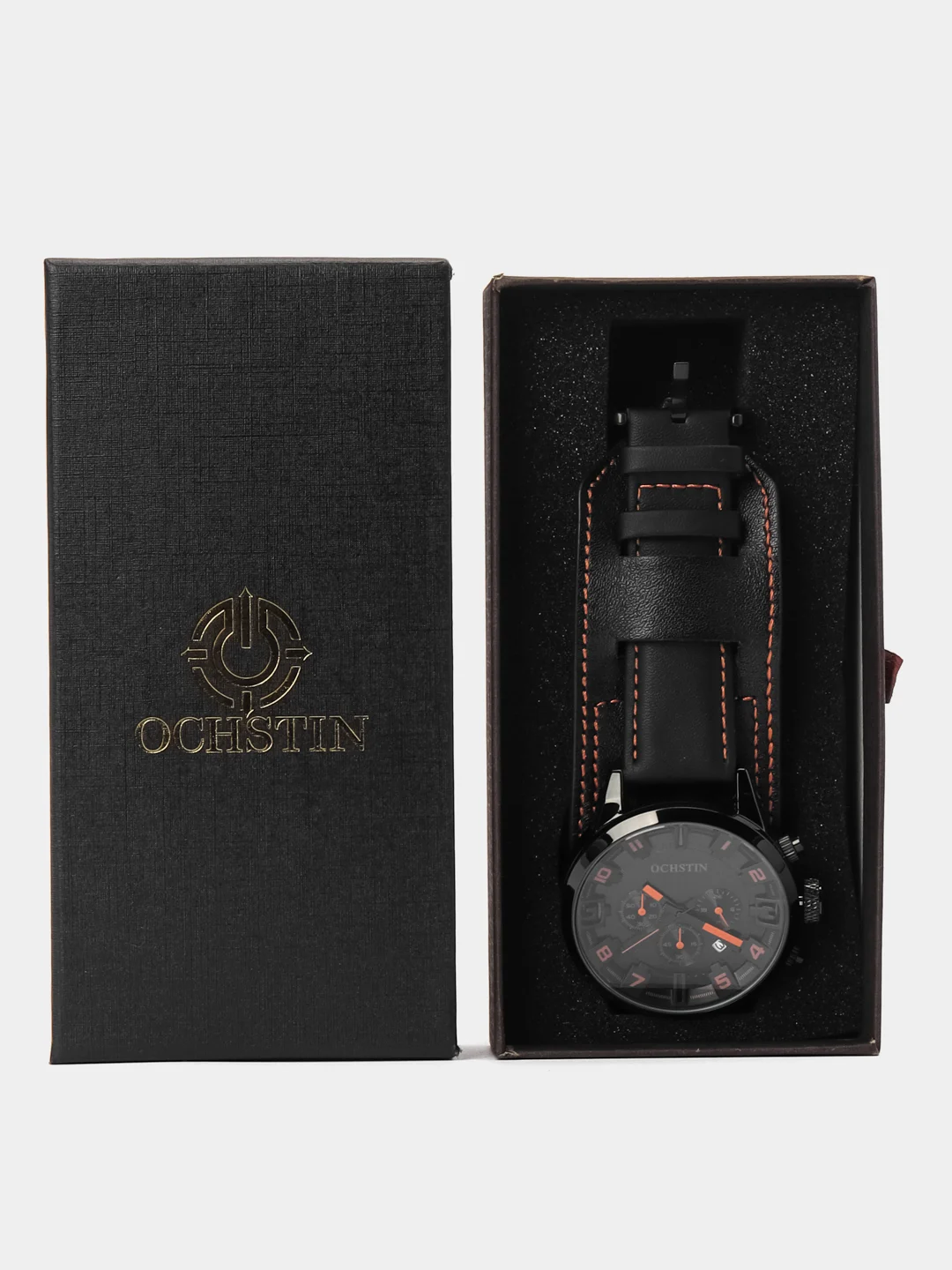 Красный мужские наручные часы Ochstin 7236 с хронографом в подарочной упаковке